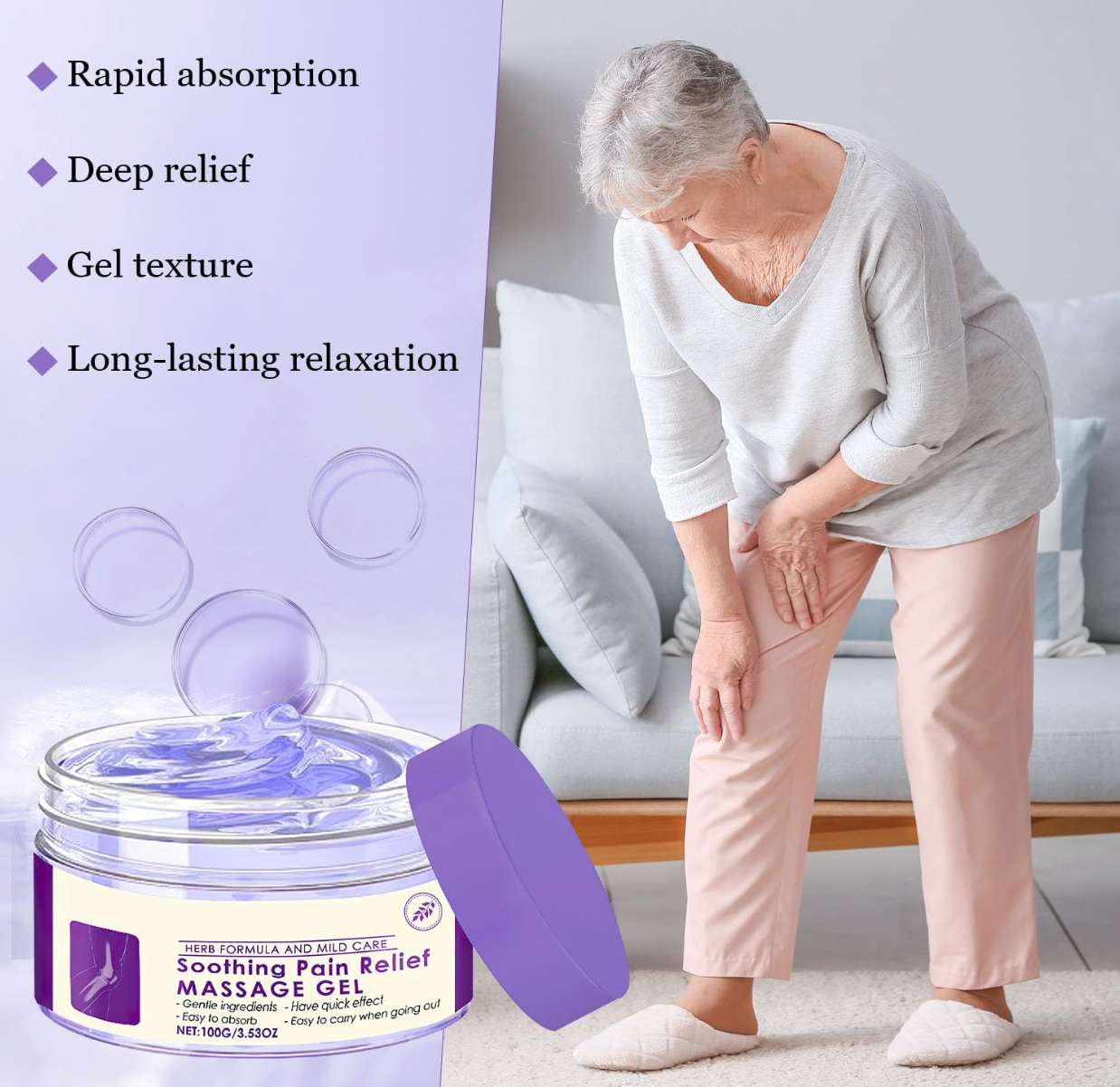 Pain Relief Massage Gel